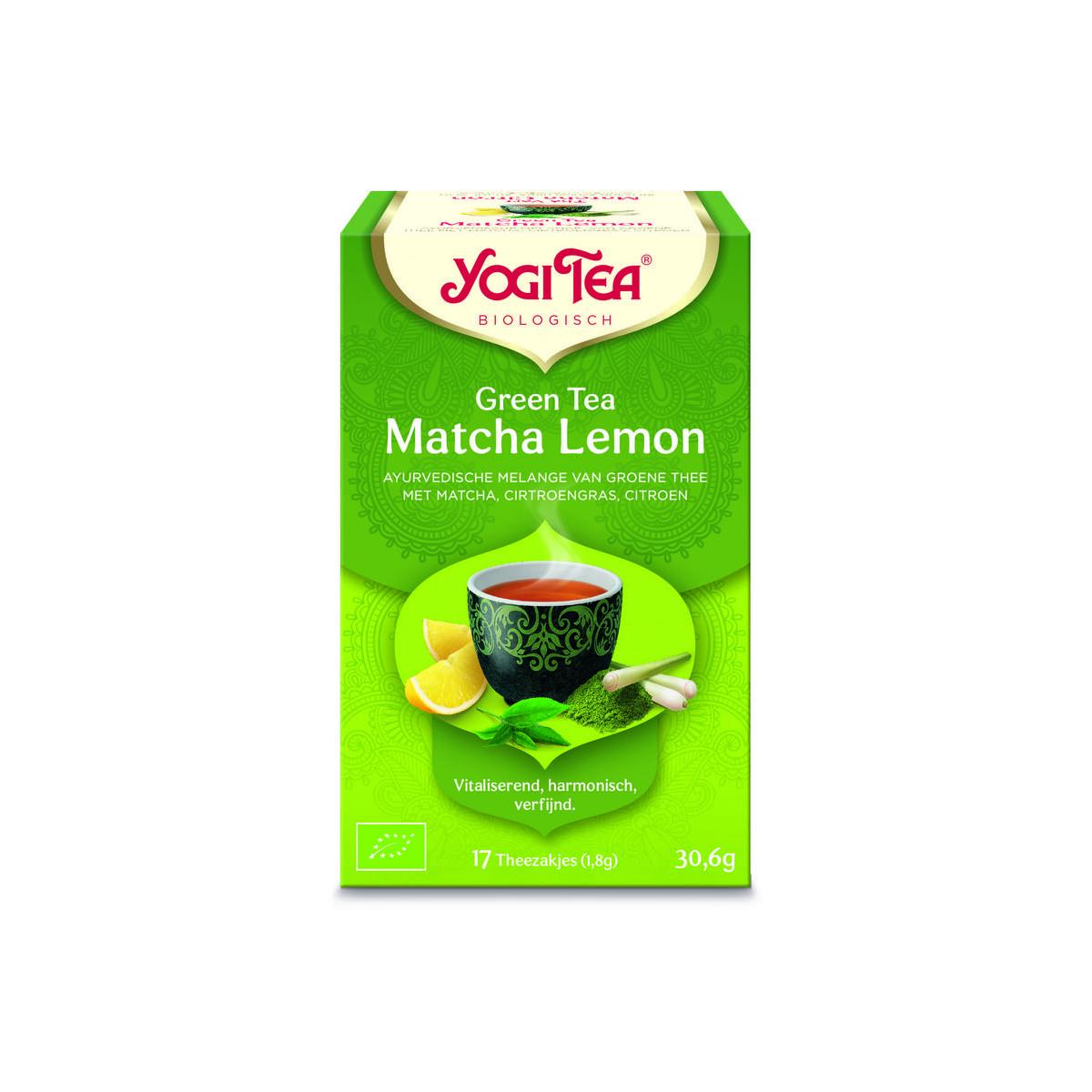 Green tea matcha lemon