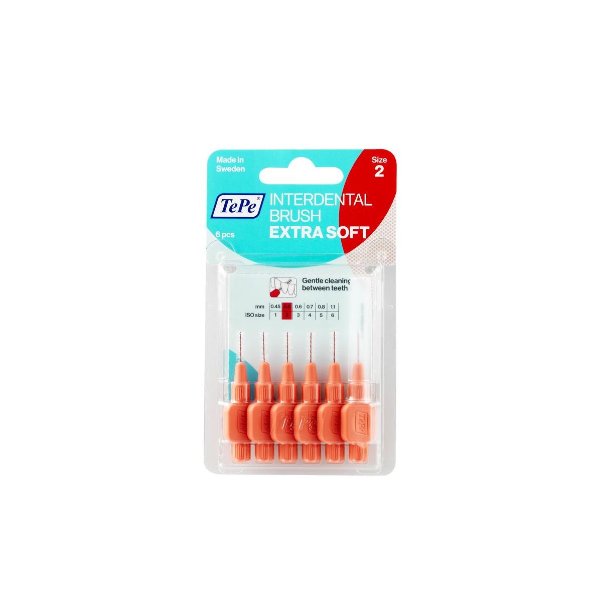 Interdentale rager extra soft 0.5 mm licht rood