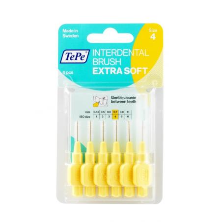 Interdentale rager extra soft 0.7 mm licht geel