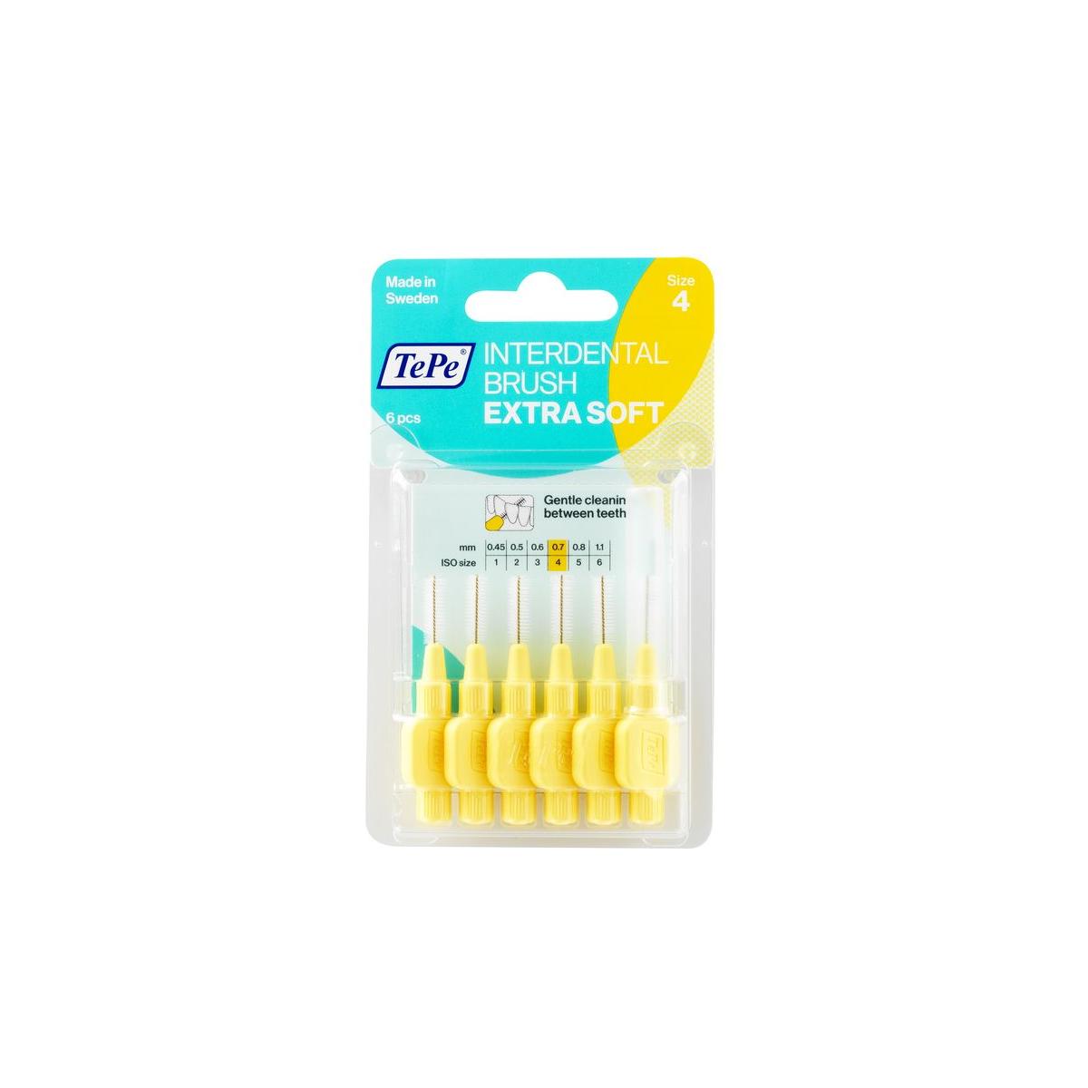 Interdentale rager extra soft 0.7 mm licht geel