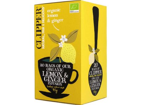 Lemon & ginger tea bio