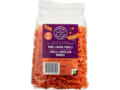 Rode linzen pasta glutenvrij