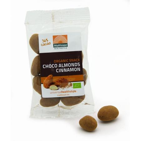 Amandelen kaneel snack pure chocolade