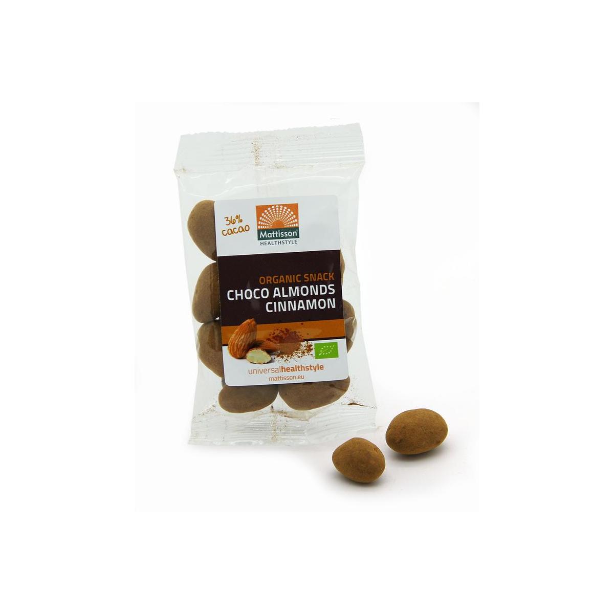 Amandelen kaneel snack pure chocolade