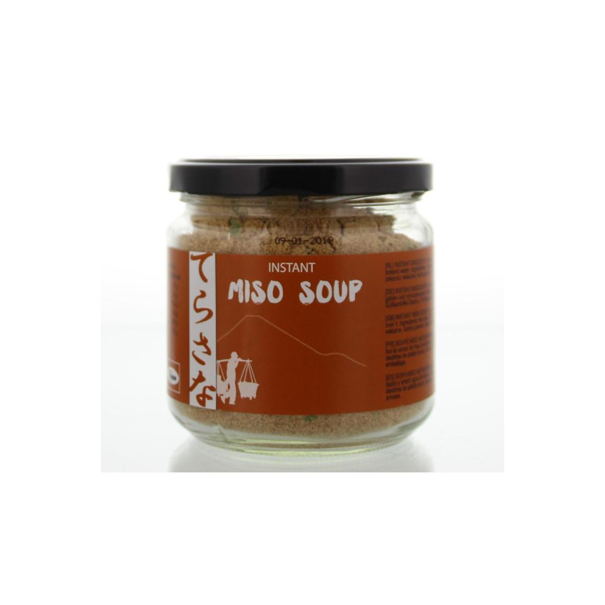 Instant miso soep glas