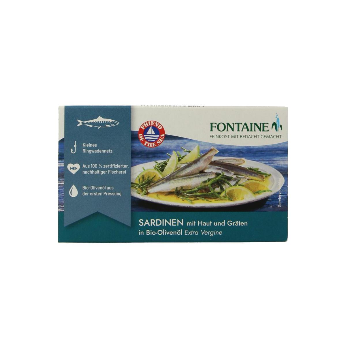 Sardines met huid en graat