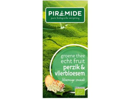 Groene thee perzik vlierbloesem