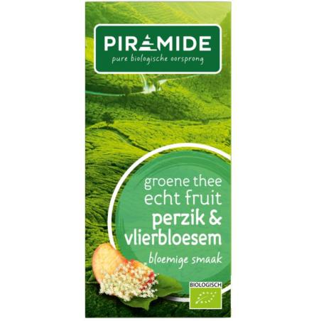 Groene thee perzik vlierbloesem