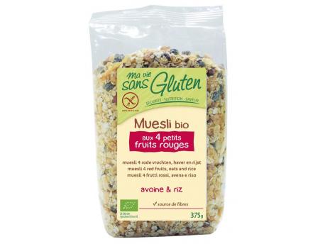 Muesli haver / rijst 4 rode vruchten glutenvrij