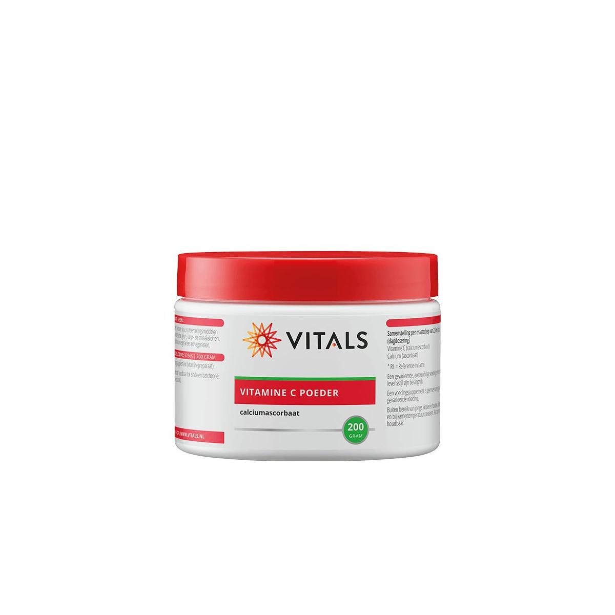 Vitals Vitamine C poeder calciumascorbaat 200g