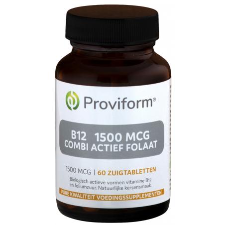 Proviform Vitamine B12 1500mcg combi actief folaat 60zt