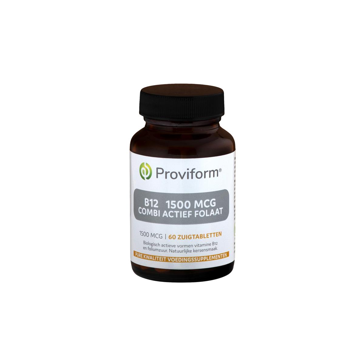 Proviform Vitamine B12 1500mcg combi actief folaat 60zt