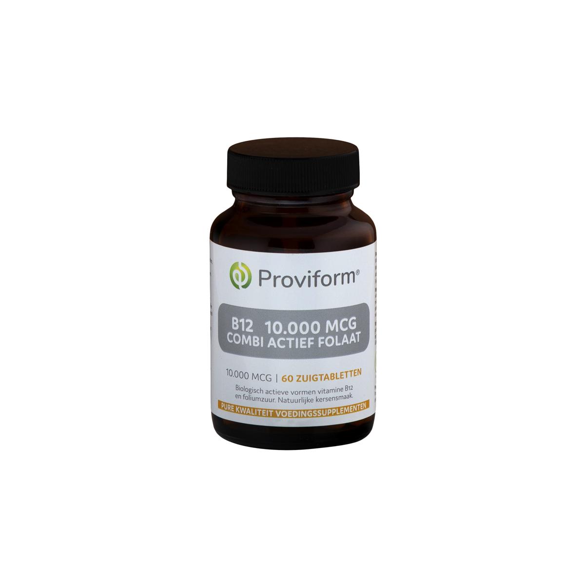 Proviform Vitamine B12 10.000 mcg combi actief folaat 60zt