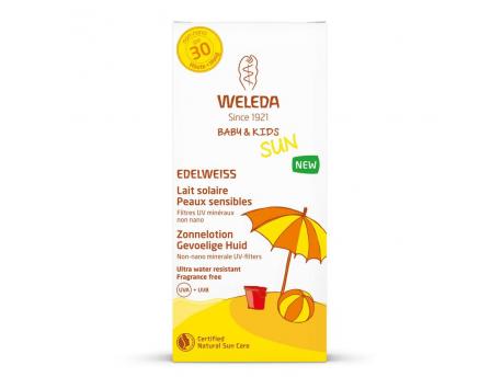 Weleda Edelweiss zonnelotion gevoelige huid SPF30 150ml