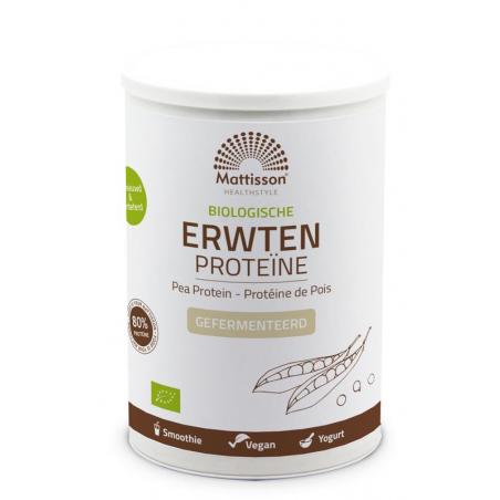 Mattisson Erwten proteine 80% bio 350g