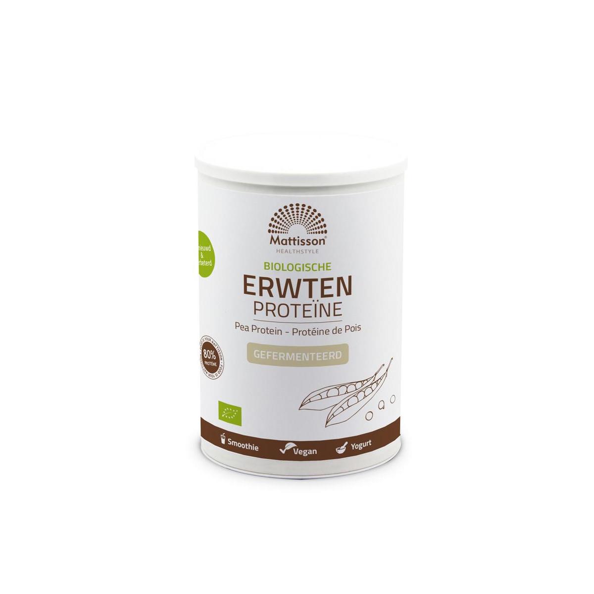 Mattisson Erwten proteine 80% bio 350g