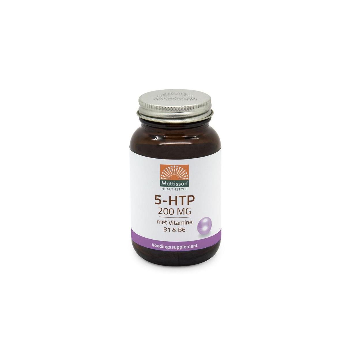 Mattisson 5-HTP 200 mg vitamin B1 & B6 60cap