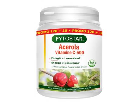 Fytostar Acerola vitamine C 500 kauw 150tab