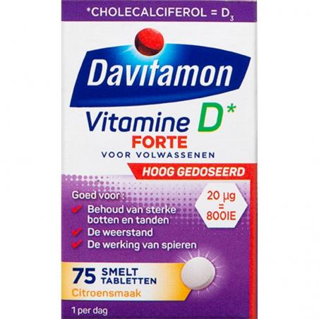 Davitamon D3 Forte smelttablet 75st