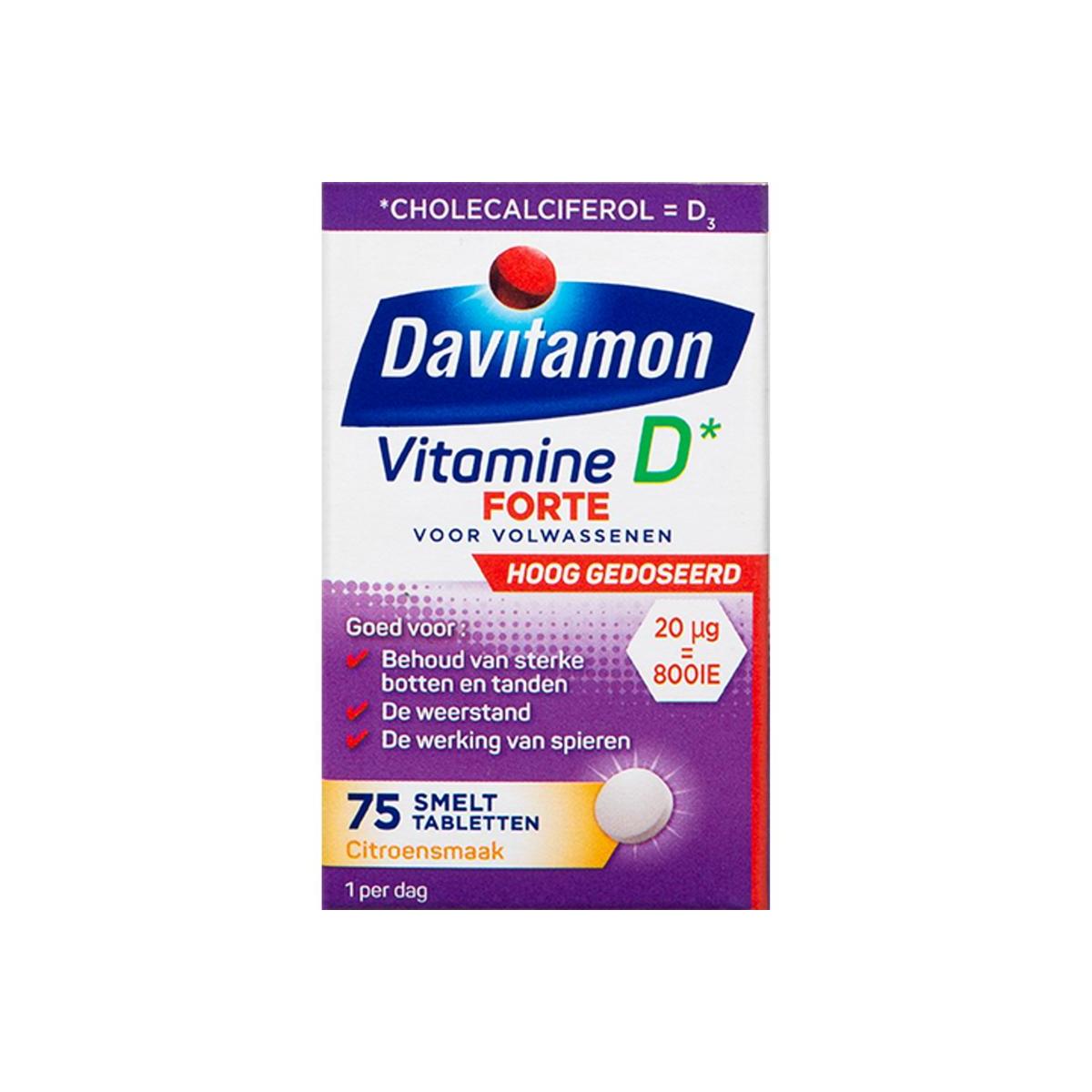 Davitamon D3 Forte smelttablet 75st