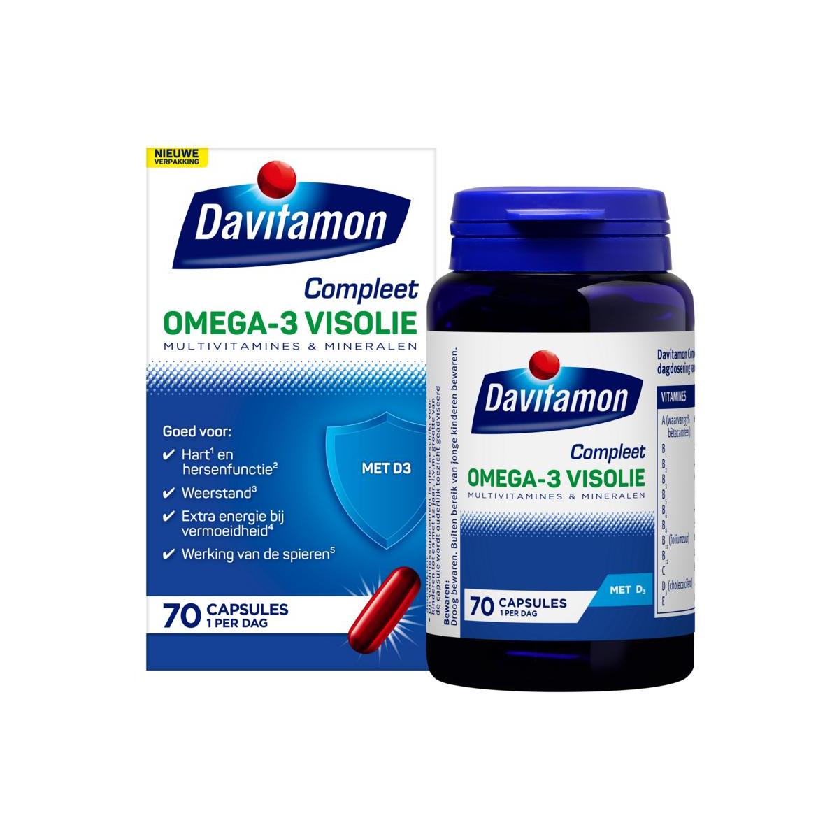 Davitamon compl omega 3 vis