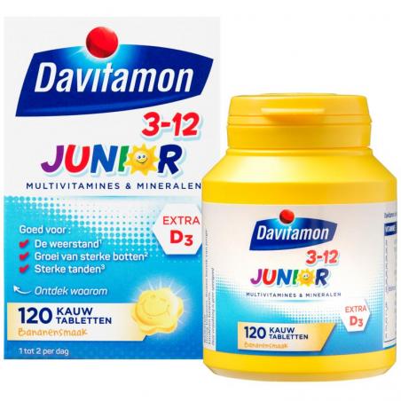 Junior 3+ kauwtabletten banaan