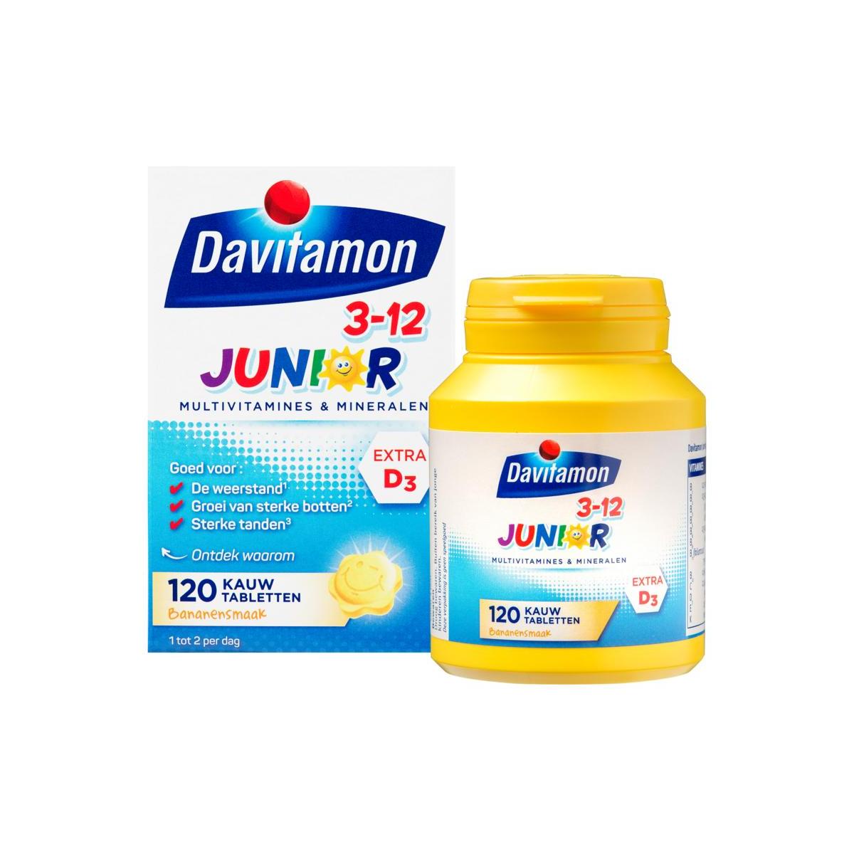 Junior 3+ kauwtabletten banaan