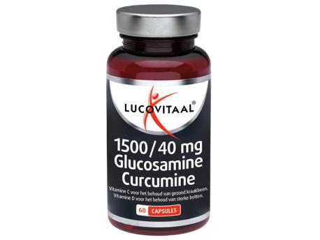 Lucovitaal 1500/40 mg Glucosamine curcumine 60cap