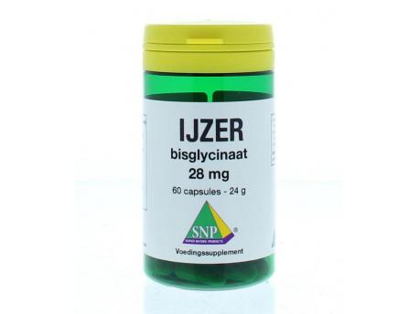 SNP IJzer bisglycinaat 28mg 60cap