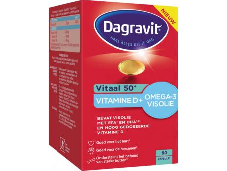 Dagravit vitaal 50+ omeg/vitd@