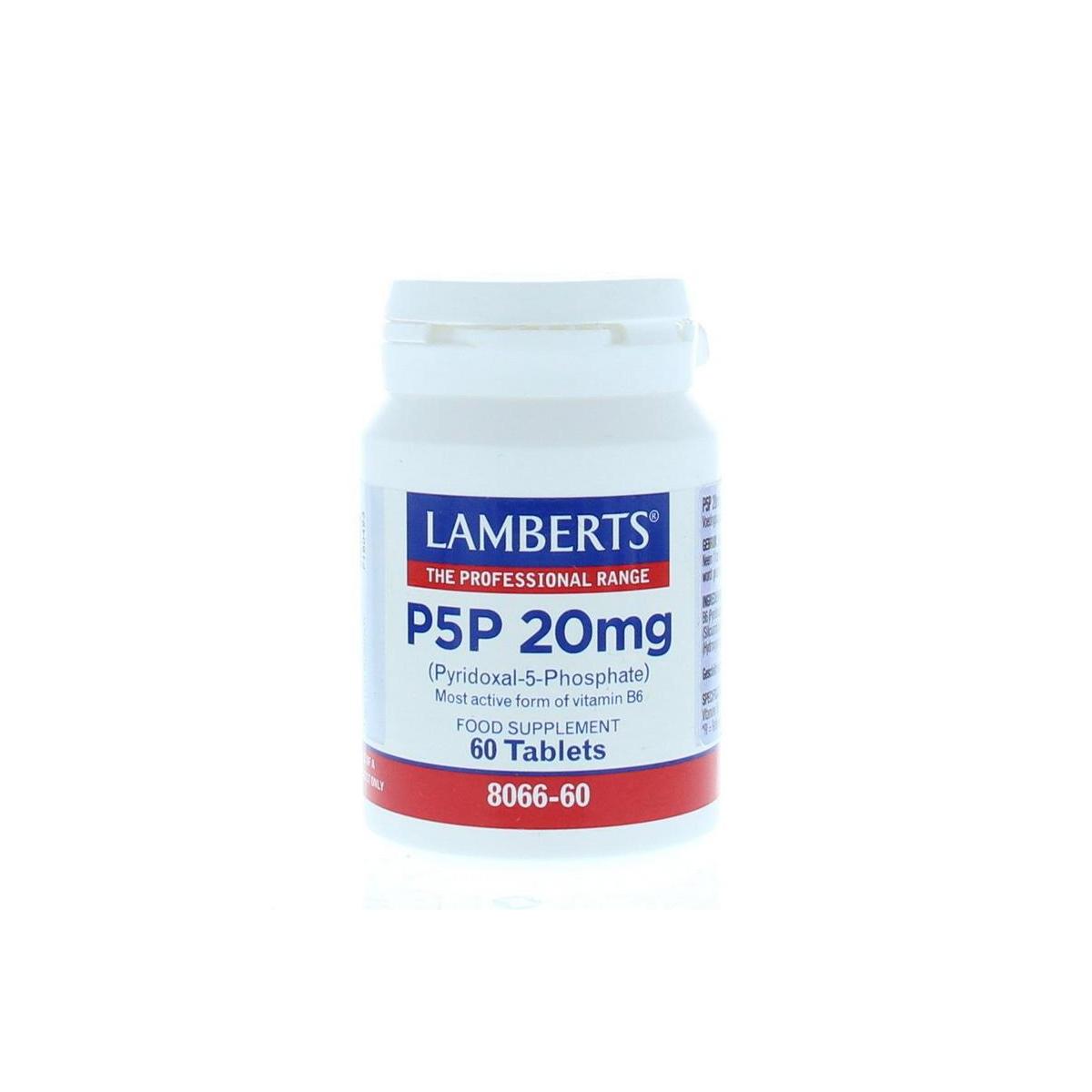 Lamberts P5P 20mg B6