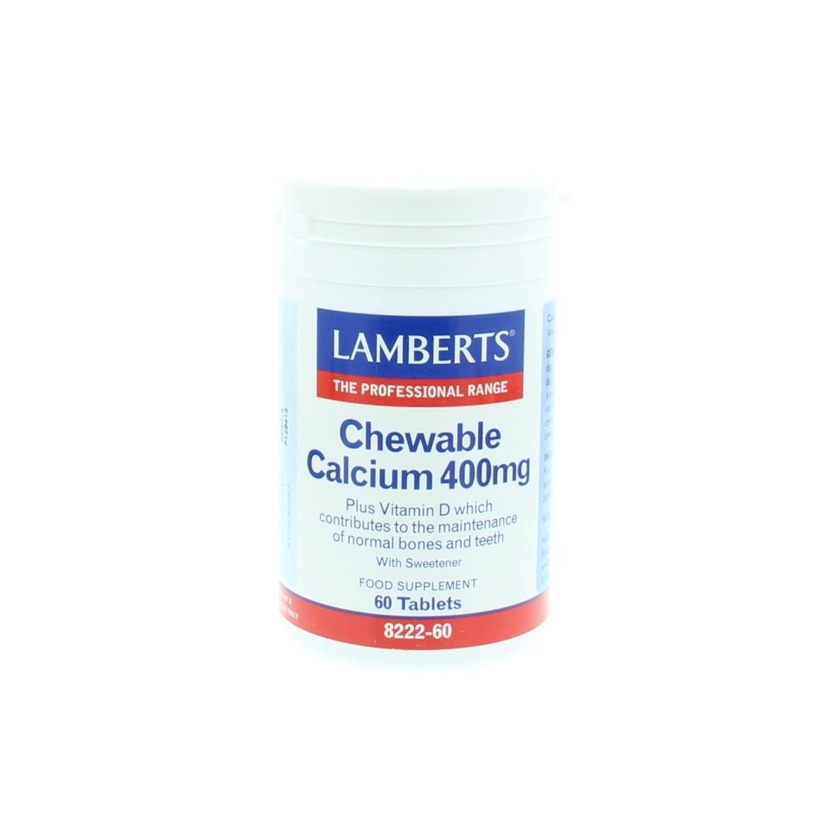 Chewable calcium 400 mg