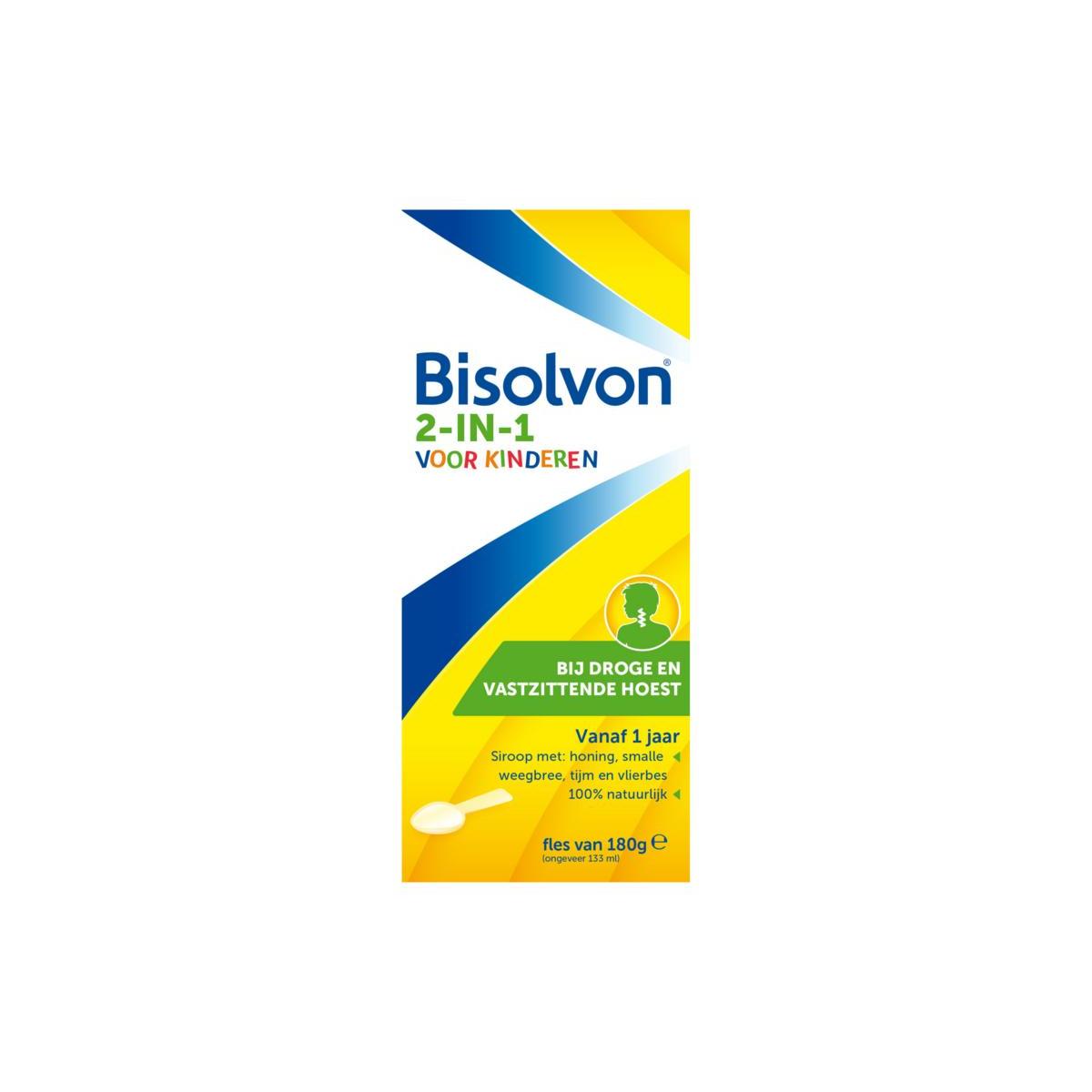 Bisolvon Drank 2-in-1 kind 133ml