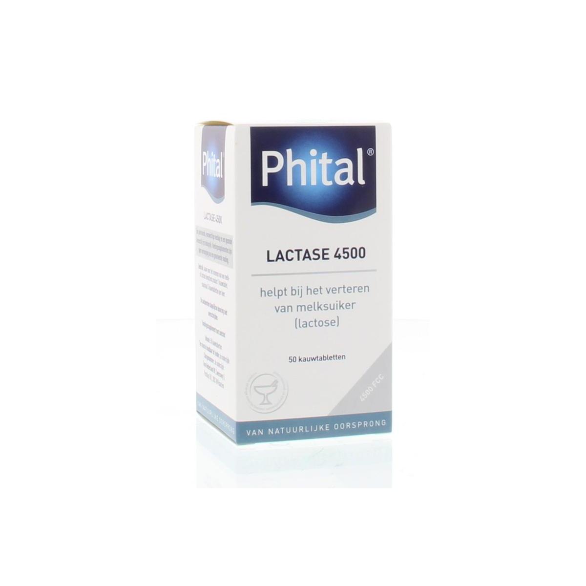 Phital Lactase 4500 50 kauwtabletten