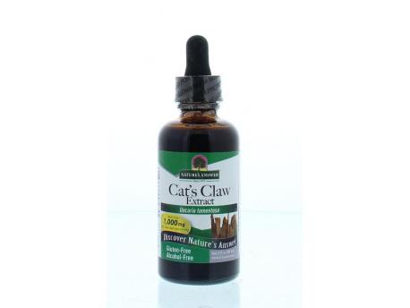 Cats claw kattenklauw extract 1:1 alcvrij 1000 mg