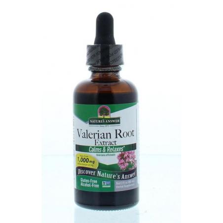 Valeriaan extract 1:1 alcoholvrij 1000 mg