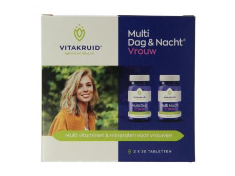 Vitakruid Multi dag & nacht vrouw 2x30st