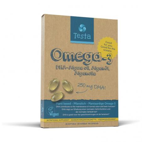 Testa Omega-3 Algenolie DHA 250mg 60 softgels