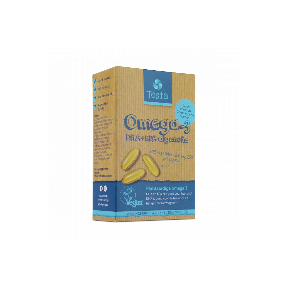 Omega 3 algenolie - vegan omega-3 DHA + EPA