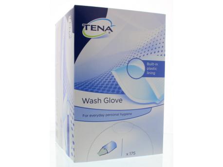 Wash glove with plastic lining