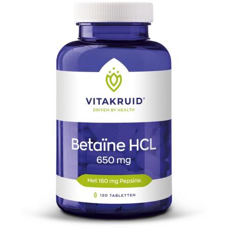 Vitakruid Betaine HCL 650 mg 120tab