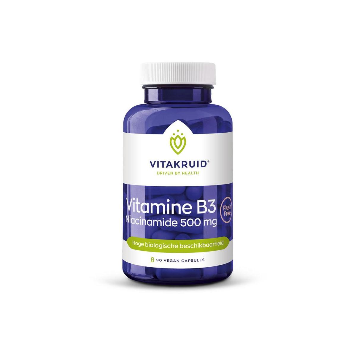 Vitakruid Vitamine b3 niacinamide 500mg