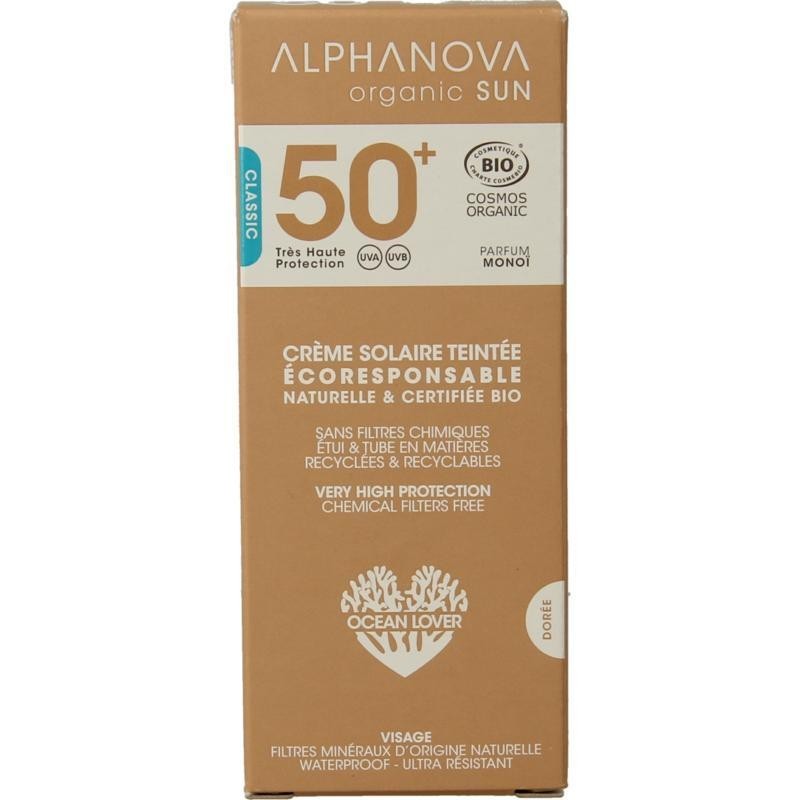 Sun vegan gekleurde dagcreme SPF50 medium tint