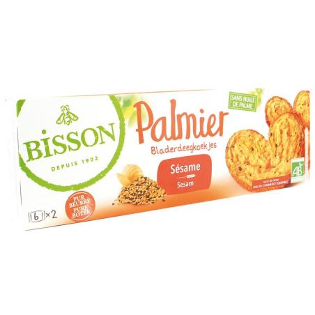 Palmier bladerdeegkoekjes sesam