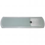 Pedicureschaaf glas 16,5 cm met 2 vijlvlakken