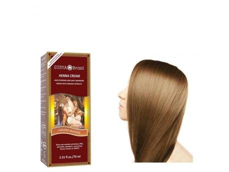 Henna haarverf creme goud blond