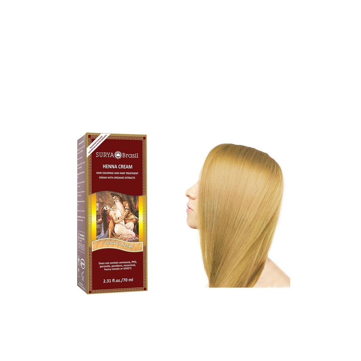 Henna haarverf creme licht blond