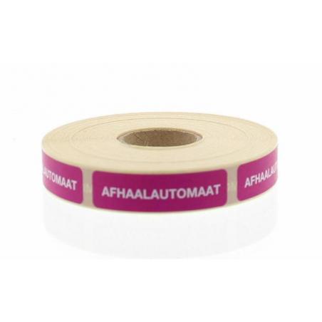 Strooketiket afhaalautomaat 12 x 44 mm