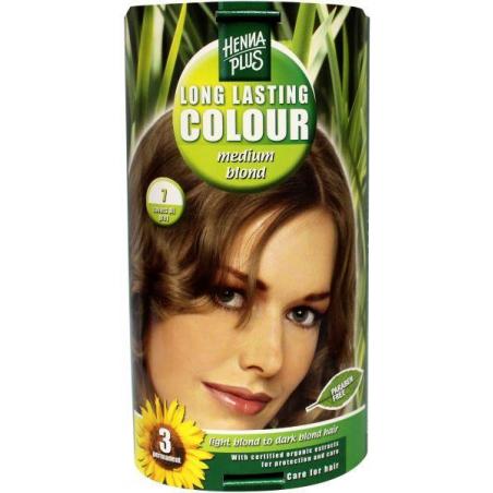 Long lasting colour 7 medium blond