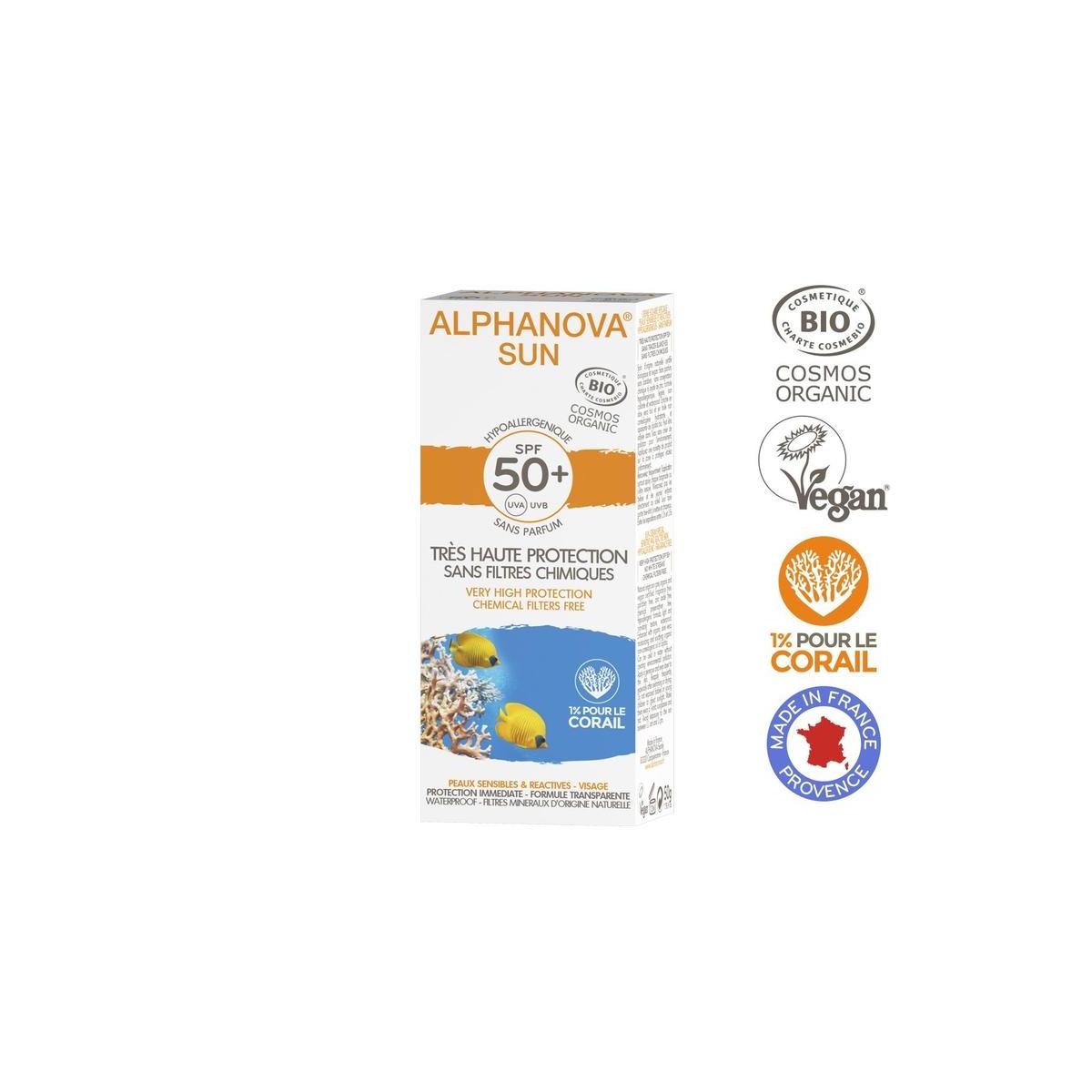 Sun creme SPF50 bij zonne-allergie en waterproof